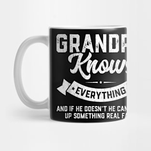 Grandpa Knows Everything  60th Father's Day Mug